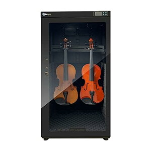 WJW バイオリン乾燥キャビネット(188L)、デジタル制御防湿ボックス、ベーシストウクレレ計装乾燥ボックス、恒湿メンテナンス加湿キャビネット(4バイオリンを収容)