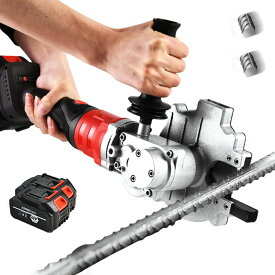 鉄筋カッター 充電式 チップソーカッター 高速カッター 電動 鉄筋 切断機 切断能力4-40mm 1380Wハイパワー 1500r/min 5-8秒で切断 鉄筋 パイプなど 金属加工 工事建設 2個22500mah