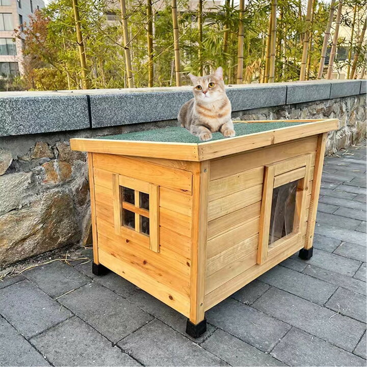 楽天市場】【P2倍☆4月限定】猫 ハウス 屋外 キャットハウス 猫の家 