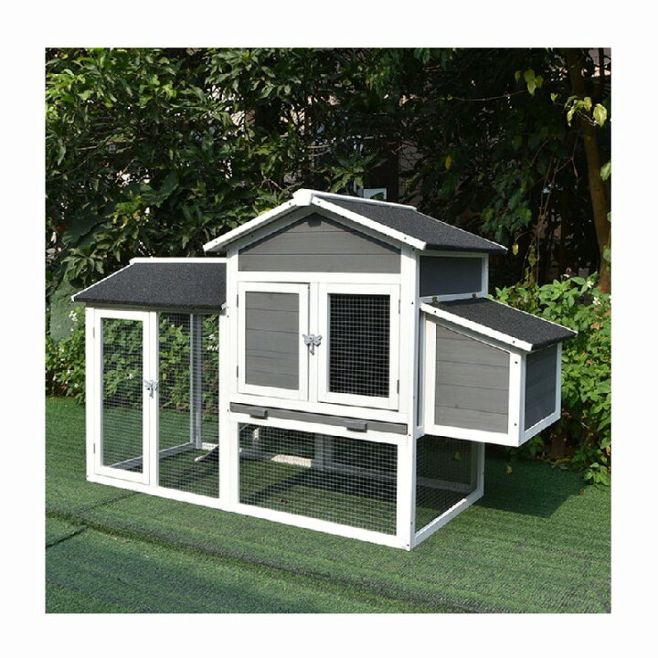楽天市場】ケージ木製鶏小屋屋外鳥かご 大型チキン小屋ウサギ小屋産卵 