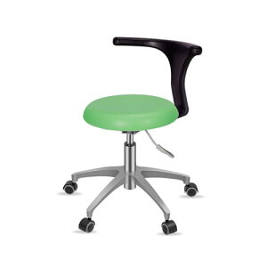 診察椅子 歯科医用回転椅子 背もたれ付き PUレザー 歯科医用チェア 360度回転 人間工学に基づいたリフト 高さ調節可能 歯科用スツール マッサージ/クリニック/ビューティー/サロン用 (Color : 0