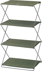 ���J(Azumaya-kk) �I�[�v���V�F���t �O���[�� ����86cm �܂肽���݃V�F���t3�i MIP-94GR
