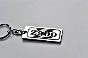 A-102-2 Z900 アクリル製 銀黒 シルバー2重リングオリジナルキーホルダー カワサキ マフラー ハンドル 外装 ミラー カスタム パーツ 等のアクセサリー