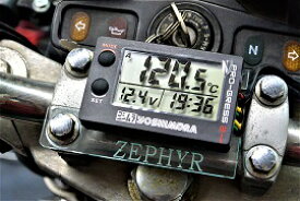 D-6-1 ゼファー400/χ ゼファー750/RS 用 ガラス調 アクリル製 ヨシムラ油温計 PRO-GRESS 2 用 取付ステー