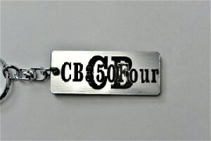 A-595-2 CB350Four CB350フォア CB350Fアクリル製 銀黒 シルバー2重リングオリジナルキーホルダー ホンダ マフラー ハンドル 外装 ミラー カスタム パーツ 等のアクセサリー