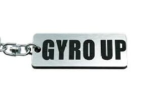 A-655-2 GYRO UP アクリル製 銀黒 シルバー2重リングオリジナルキーホルダー ホンダ ジャイロUP マフラー ハンドル 外装 ミラー カスタム パーツ 等のアクセサリー