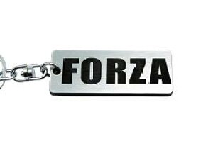 A-661-2 FORZA アクリル製 銀黒 シルバー2重リングオリジナルキーホルダー ホンダ フォルッア250 マフラー ハンドル 外装 ミラー カスタム パーツ 等のアクセサリー