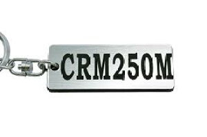 A-670-2 CRM250M アクリル製 銀黒 シルバー2重リングオリジナルキーホルダー ホンダ マフラー ハンドル 外装 ミラー カスタム パーツ 等のアクセサリー