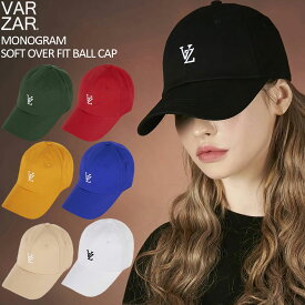 【 VARZAR 】 バザール ユニセックス モノグラム ソフト オーバー フィット ボールキャップ UNISEX MONOGRAM SOFT OVER FIT BALL CAP VARZAR公式PP袋入り 正規品 ホログラム タグ付き 帽子 キャップ プレゼント ギフト クリスマス 誕生日