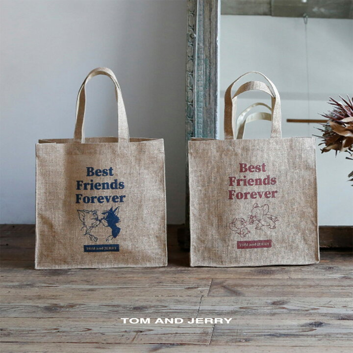 楽天市場】【LINE登録⇒限定クーポン】トムとジェリー トートバッグ 
