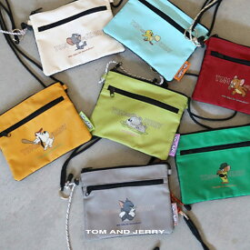 【スーパーSALE⇒クーポン配布中】 トムとジェリー TOM and JERRY ショルダーバッグ レディース バッグ ポーチ W-TJ1131 フレンドサコッシュ コスメ 小物入れ 旅行 お出かけ ギフト プレゼント お揃い 新着商品