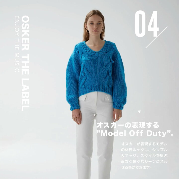 楽天市場】ニット ケーブルニット レディース セーター ポンポン V 