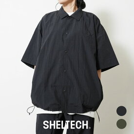 スナップシャツ レディース メンズ ユニセックス SHELTECH シェルテック SHL25SS005 半袖 無地 吸汗速乾 軽量 紫外線カット UPF50+ 遮熱 冷感 男女兼用 新着商品