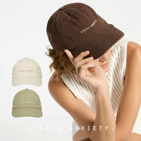 【スーパーSALE⇒クーポン配布】キャップ 帽子 レディース ステータスアングザエティー STATUSANXIETY ユニセックス ヴィンテージ ベースボールキャップ ヘッドウェア コットン ハット 小物 アウトドア 正規取扱店 GIFT 新着商品