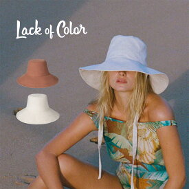 ハット つば広帽子 レディース Lack of Color SUMBUCPEBL ラック ラックオブカラー 紫外線対策 UPF 50+ 日よけ 日焼け 防止 自転車でもあご紐で飛ばない つば長 涼しい 夏 新着商品 PICKUP