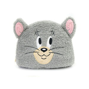 【LINE登録⇒クーポン配布中】 トムとジェリー ポーチ 化粧ポーチ レディース ダイカットポーチ ボア コスメポーチ モコモコ マルチポーチ タフィー オシャレ かわいい ギフト