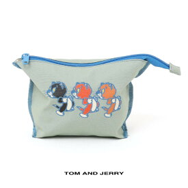 トムとジェリー ポーチ レディース W-TJ1362 グッズ トムジェリ キャラクター トム トゥードルス トプシー 3匹の子猫 大きめ 小物入れ かわいい プレゼント 新着商品 GIFT
