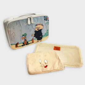 【LINE登録⇒クーポン配布中】 トラベルウェアケース 化粧ポーチ レディース ルーニー テューンズ トラベルウェアケース 3点セット W-PCP241 旅行用 荷物 コスメポーチ コンパクト 衣服収納 プレゼント ギフト 新着商品