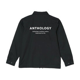 コーチジャケット レディース メンズ ユニセックス ANTHOLOGY アンソロジー COACH JACKET ANTHOLOGY-25SS-14 防風 撥水 バックプリント オーバーシルエット 男女兼用 新着商品