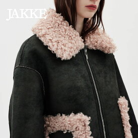 ジャケット ブルゾン レディース リバーシブル ジャッキー Jakke VERA boa Jacket ボアジャケット ムートン エコ 軽量 ボックス シルエット ボリューム サステナブル ヴィーガンレザー 雑誌掲載 新着商品