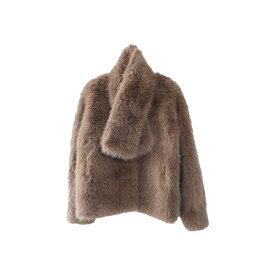 ジャケット コート レディース ジャッキー HAVELESS ハブレス ファー エコファー ブレアファージャケット マフラー付き スカーフ ゆったり シルエット ボリューム サステナブル フェイクファー 新着商品