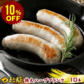 【スーパーセール 10%OFF】やまと豚 生フランク(ハーブ) 80g×10本 NS-DV | 送料無料 父の日 グルメ 食べ物 お中元 御中元 食品 肉 ギフト ソーセージ 生ソーセージ フランクフルト フランク 無添加 ウインナー ウインナーソーセージ ジャンボ 冷凍食品 お取り寄せグルメ