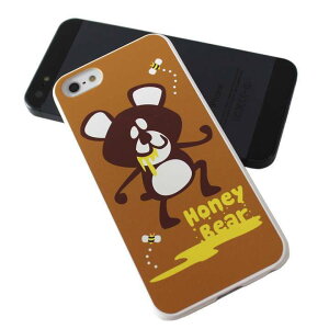 �A�E�g���b�g �������� iPhone5 �P�[�X ���� Honey Bear �A�j�}�� �n�[�h�J�o�[���I�����W[5367743-OUTLET]