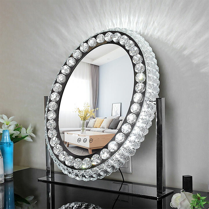 楽天市場】ハリウッドミラー クリスタル ダイヤモンドミラー 女優  