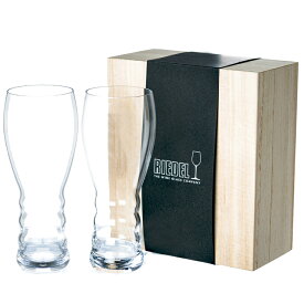 【数量限定】RIEDEL リーデル・オー ペア ビアグラス 木箱入 414 11-2【父の日 ブランドギフト ビールグラス ペアセット】＜A5＞