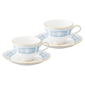 ノリタケ レースウッドゴールド ティーコーヒー碗皿ペアセット (1507L/Y6578A)【Noritake ノリタケ 食器 洋食器 テーブルウエア ノリタケ カップ&ソーサー ペアカップ 結婚御祝 内祝い お返し