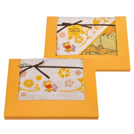 くまのプーさん ハニープランタン タオルセット（DP-3845）【タオルギフト 内祝い お返し お祝い 出産 結婚 のし 包装 ブランド ディズニー Disney オーガニックコットン プレゼント 出産御祝 出産内祝 キャラクター キッズ 子供用 プーさん】＜A3＞