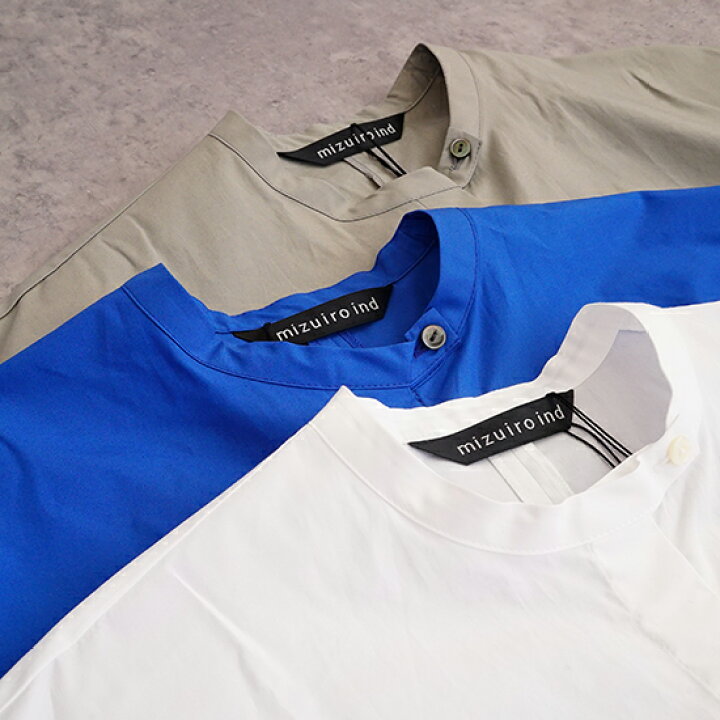 楽天市場】【sold out】mizuiro ind（ミズイロインド）バンドカラー 