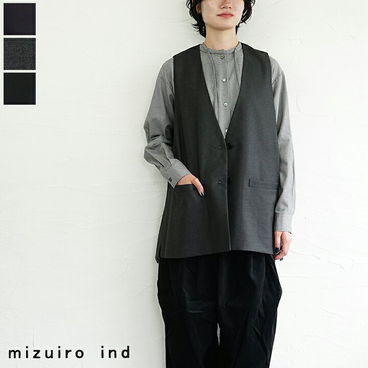 楽天市場】【sold out】mizuiro ind（ミズイロインド）ディープVネック 