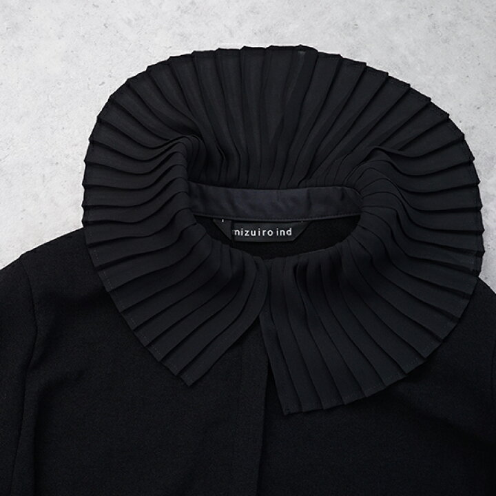楽天市場】【sold out】mizuiro ind（ミズイロインド）プリーツカラー 