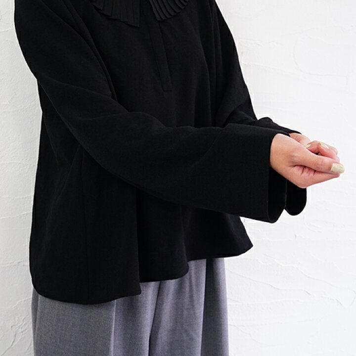 楽天市場】【sold out】mizuiro ind（ミズイロインド）プリーツカラー 