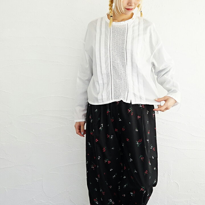 楽天市場】【sold out】MidiUmi（ミディウミ）レース切替シャツ 