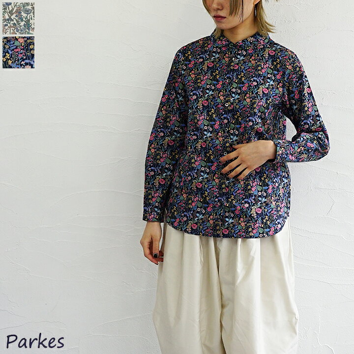 楽天市場】【sold out】Parkes（パークス) LIBERTY 丸襟花柄ブラウス 