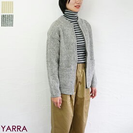 【sale50%off】【返品不可】【送料無料】YARRA（ヤラ）畦編みニットジャケット