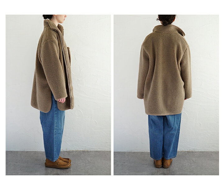 楽天市場】【sold out】mizuiro ind（ミズイロインド）ボアブルゾン 