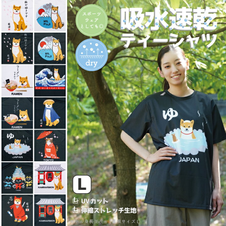 楽天市場 公式 吸水速乾tシャツlサイズ フレンズヒル 柴田さん 柴犬 ネコマン ネコマンジュウ 三宅さん みやけさん 白ネコ 白 プリント スポーツウェア ルームウェア ゆったり レディース メンズ 父の日 ギフト 男女兼用 L Ll ストレッチ ドライtシャツ 敬老の日