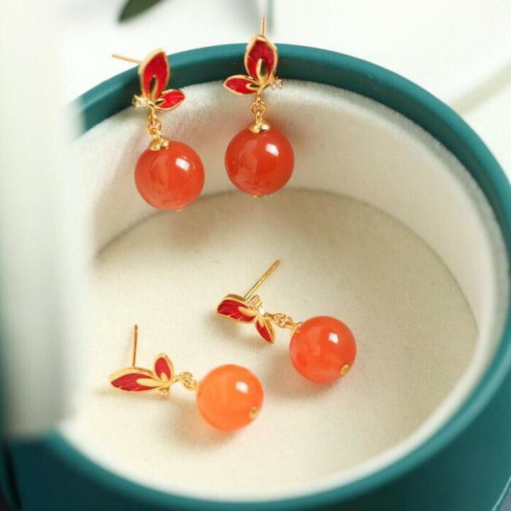 楽天市場】【楽天スーパーSALE 半額 50%OFF 箱なし】ピアス メノウ 