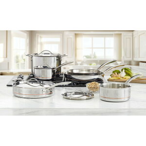 �J�[�N�����h�V�O�l�`���[ �N�b�N�E�F�A 10�_�Z�b�g - Kirkland Signature Stainless Cookware 10pc