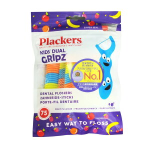 vbJ[YEf^tXLbYEt[c 75{ ×2Zbg - Plackers Kids' Dental Floss 75PC ×2set