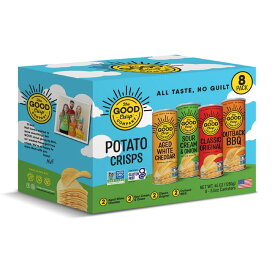 グッドクリスプ ポテトチップス バラエティボックス 8本入り - Good Crisp Potato Chips Variety Box 8 canisters