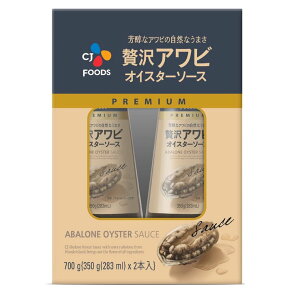 CJジャパン 贅沢アワビオイスターソース (350g x 2本) - CJ Abalone Oyster Sauce (350g x 2)