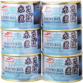 マルハニチロ さば水煮 (200g x 6缶) - MARUHA NICHIRO Canned Mackerel (200g x 6)