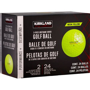 ** J[NhVOl`[ 3s[XSt{[ o[W2.0 CG[ 24 Xs E^Jo[ ϋv costcoʔ  - Kirkland Signature 3-piece Golf Ball V2.0 Yellow 2 Dozens (24 balls)