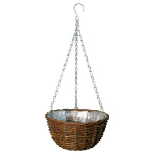 ^nMOoXPbg S 5 - RATTAN HANGING BASKET S 5PK