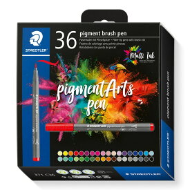 ステッドラー ピグメントブラッシュペン 36色セット - Staedtler Pigment Arts Pen 36 371 C36