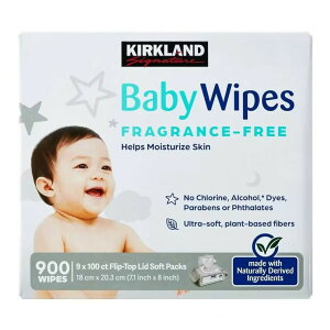 �J�[�N�����h�V�O�l�`���[ �唻���� ������ӂ� 900���� (100 x 9��) - KS BABY WIPE 900 WIPES